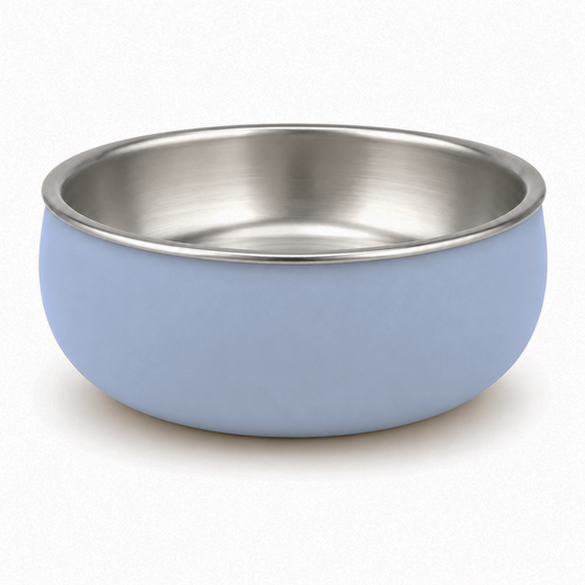 2 Piece - 2in1 Silicone and Steel Pet Bowls