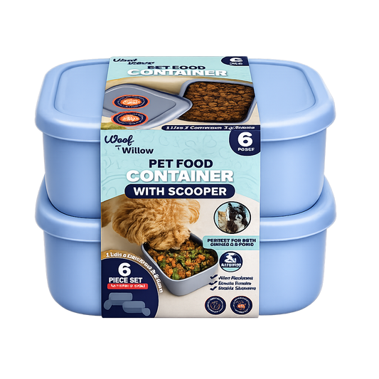 2 Pack - Silicone Pet Food Container with Scoop