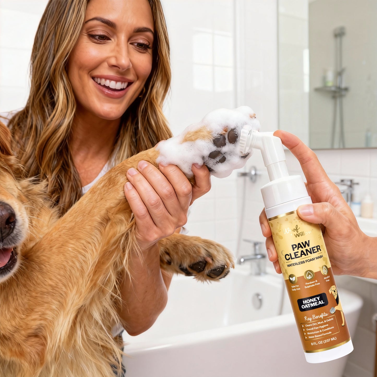 Pet Foaming Paw Cleaner - 8 OZ