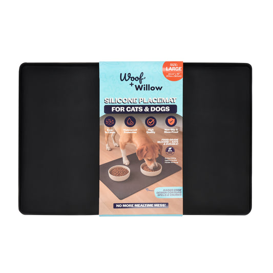 Heavy Duty Rectangle Silicone Pet Mat - LARGE - 23" x 15"