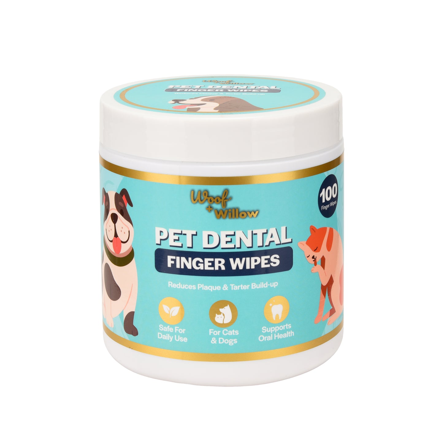 Pet Dental Wipes - 100 Pack