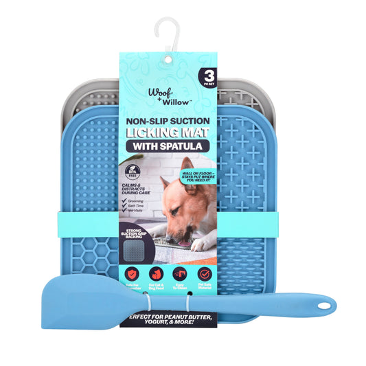 Non-Slip Suction Licking Mat Set with Spatula