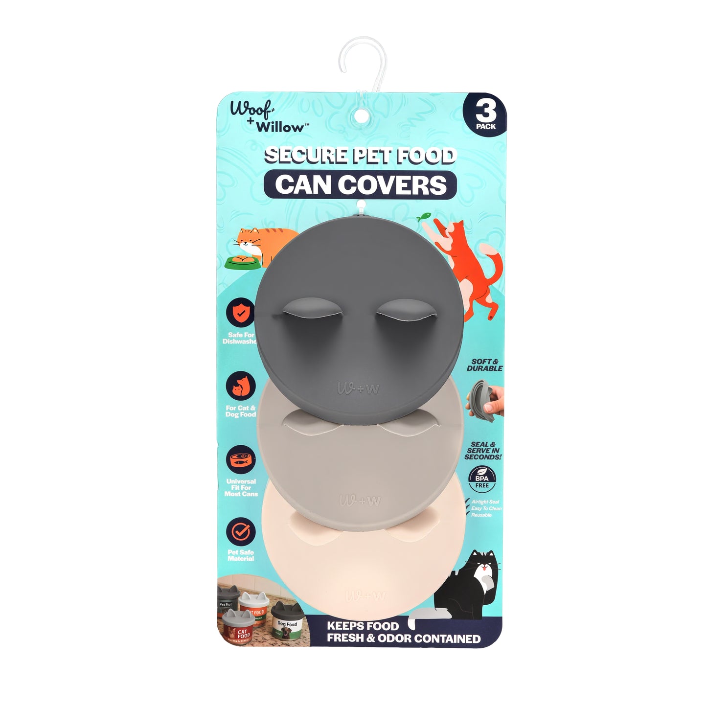 3 Pack Can Covers with Ears